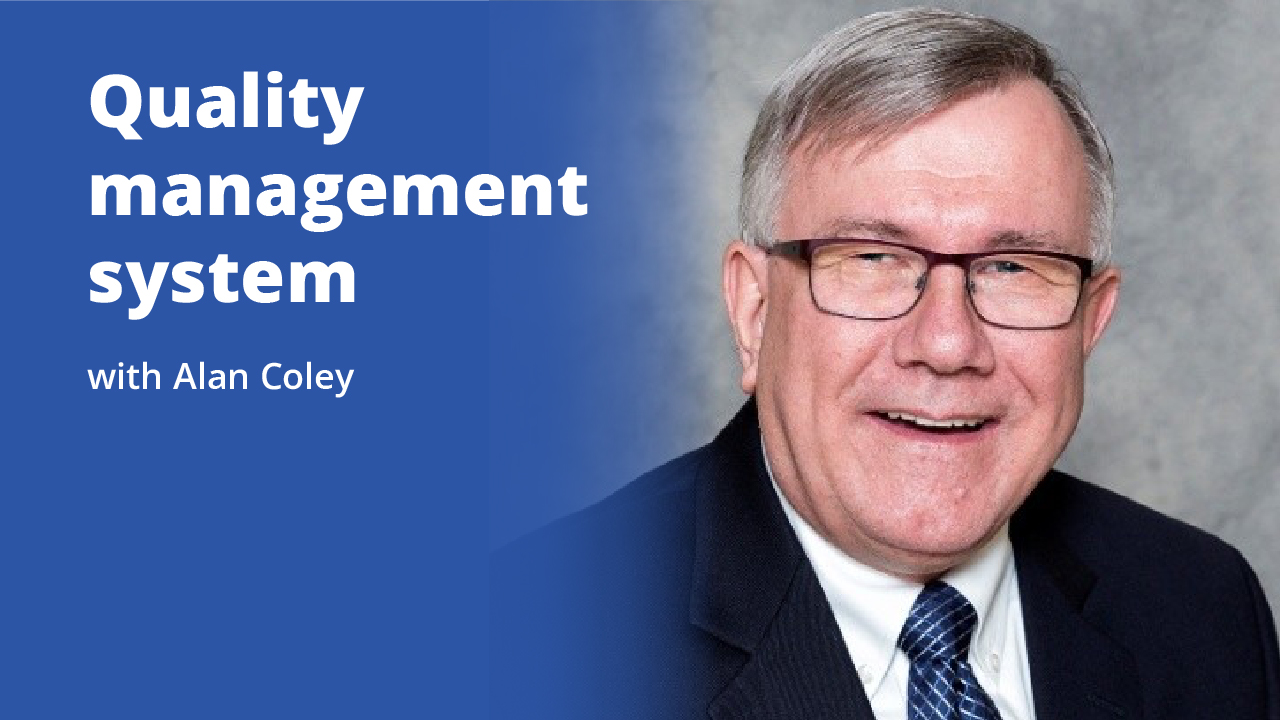 Quality management system with Alan Coley | Promotional image