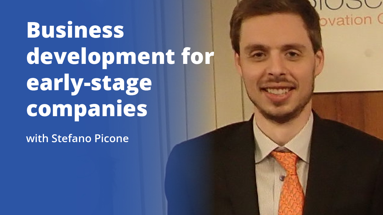 Business development for early-stage companies with Stefano Picone | Promotional Image