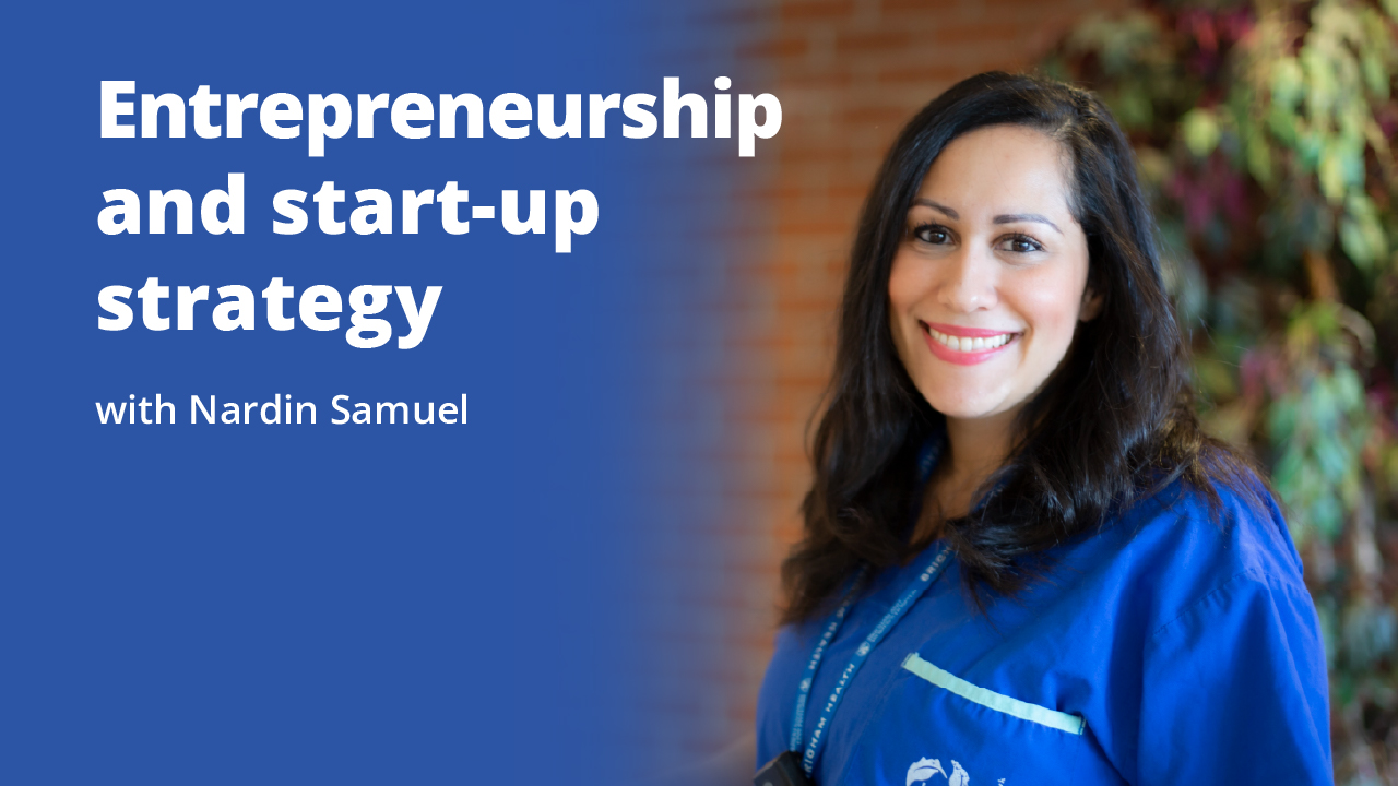 Entrepreneurship and start-up strategy with Nardin Samuel | Promotional Image