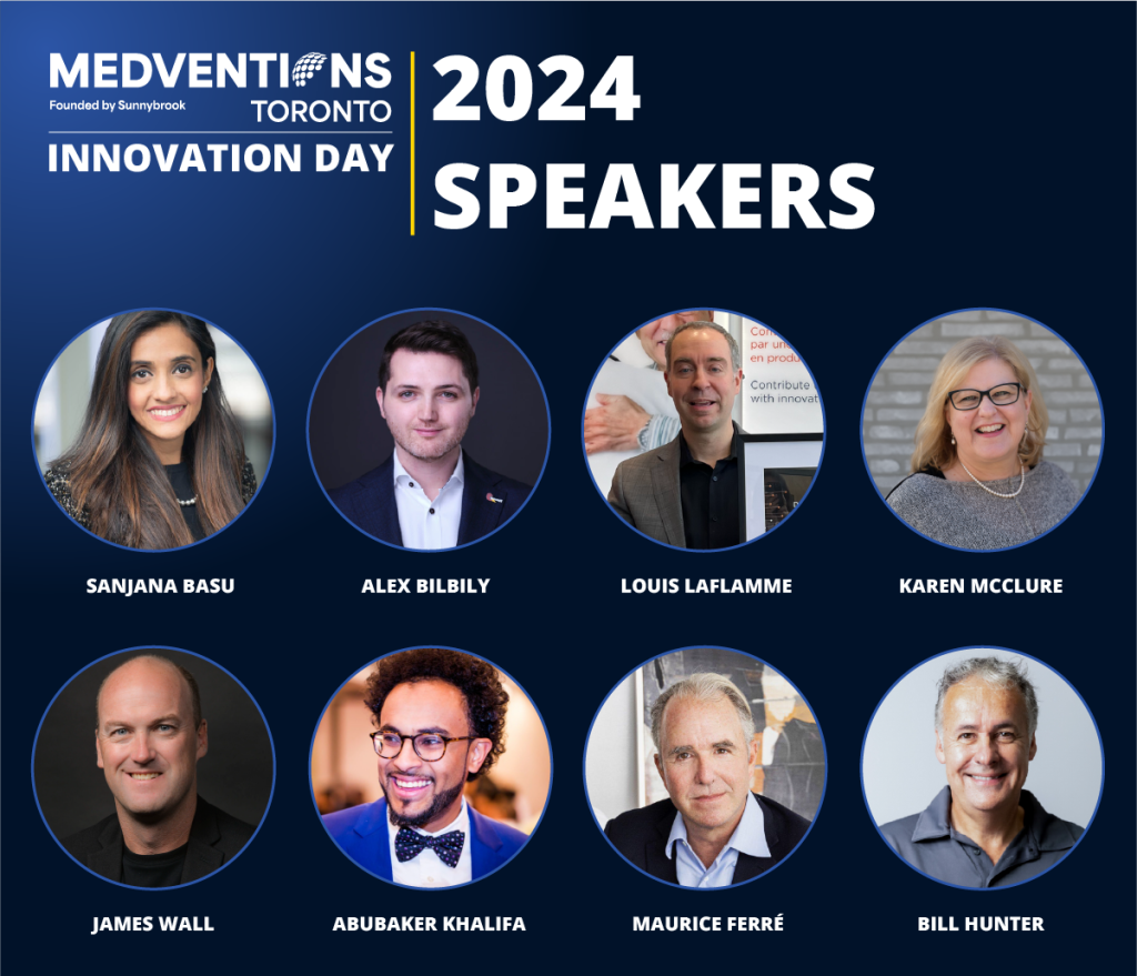 The 2024 line up of speakers for Medventions Toronto Innovation Day